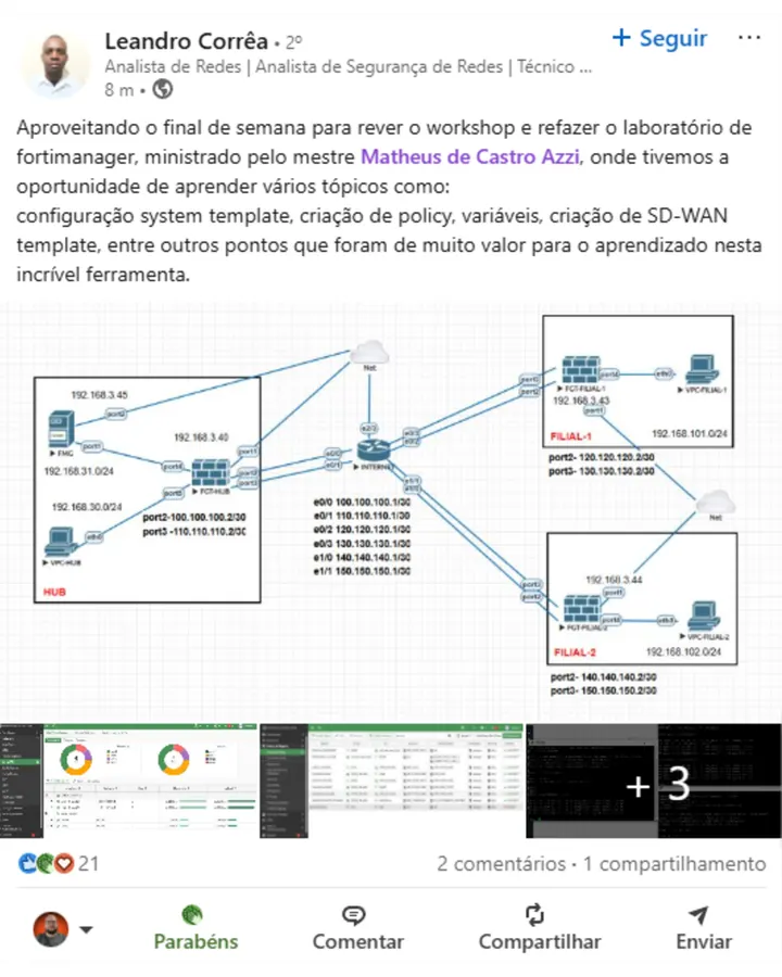 Depoimento de aluno SecInfra 13
