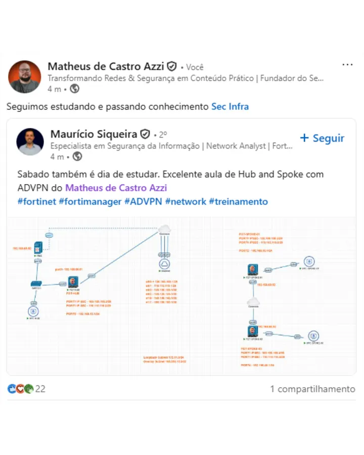 Depoimento de aluno SecInfra 17
